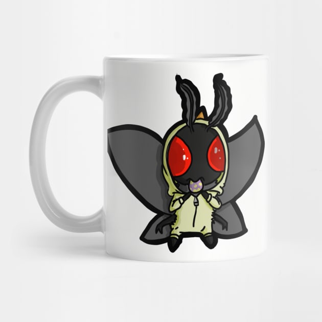 Cheep Cheep Mothman: A Cute and Creepy Easter Design by Horn and Halo Studios